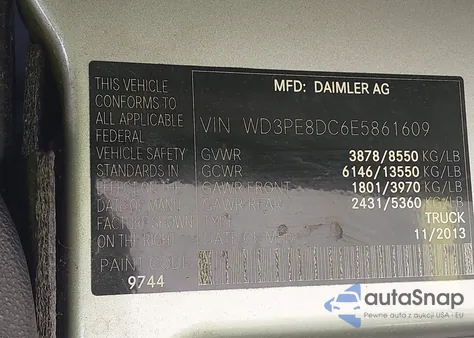 2014 Mercedes-Benz Sprinter 2500 High Roof from USA, damaged, VIN WD3PE8DC6E5861609